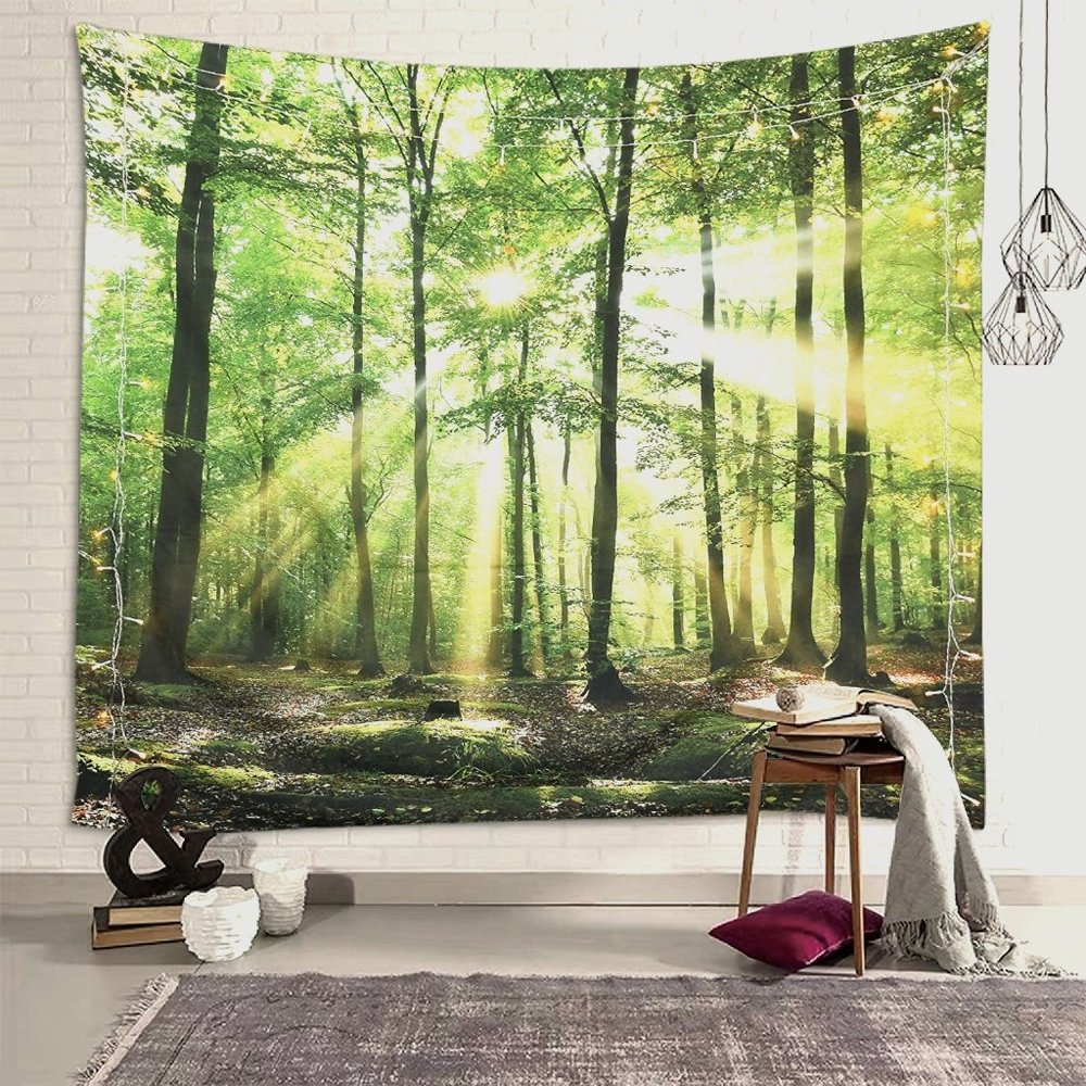 NEW Wall Hanging Tapestries Landscape Trees Forest